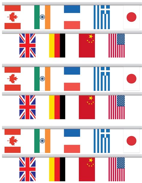 Olympic Flags Printable